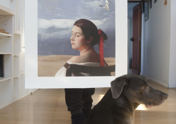 Girl with the red ribbon