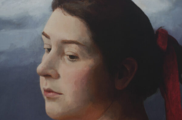 Girl with the red ribbon