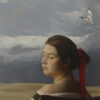 Girl with the red ribbon